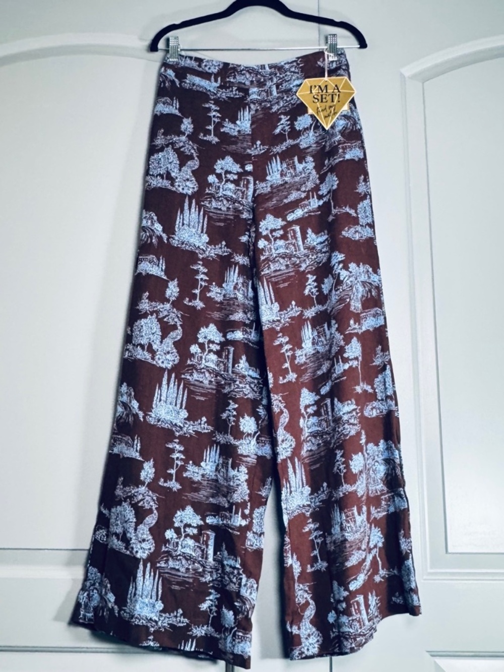 Nwot R&F Linen Wide Leg Pant Sz M